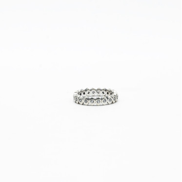 Inel ovale cubic zirconia 4.3mm Argint