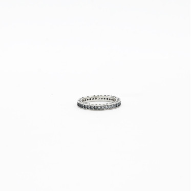 Inel dreptunghiular petale cubic zirconia 2.2mm Argint