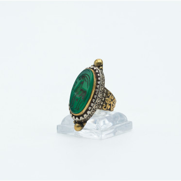 Inel Afgan oval capricorn Argint