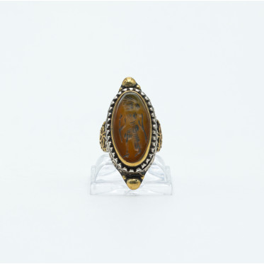 Inel Afgan oval arcas Argint