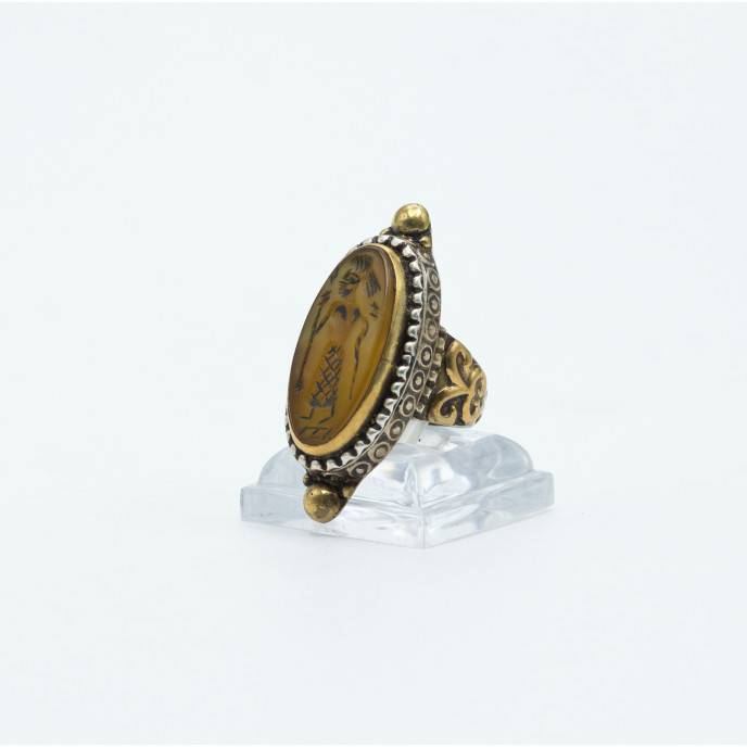 Inel Afgan oval femeie Argint