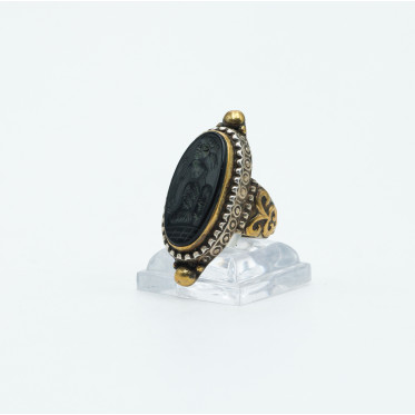 Inel Afgan oval femeie luptatoare Argint