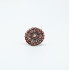 Inel floare 3.6cm coral Argint