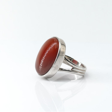 Inel oval dungi carneol Argint