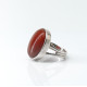 Inel oval dungi carneol Argint