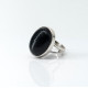 Inel oval dungi onix Argint