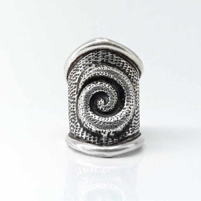 Inel lung spirala melc Argint