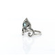 Inel tiara piatra naturala topaz bleu Argint