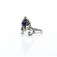 Inel tiara piatra naturala lapis lazuli Argint
