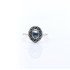 Inel xs floare ovala topaz albastru Argint