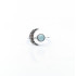 Inel semiluna piatra larimar Argint