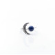 Inel semiluna piatra lapis lazuli Argint