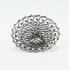 Inel disc broderie sparta 6.2cm Argint