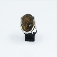 Inel lung chihlimbar 3.8cm Argint