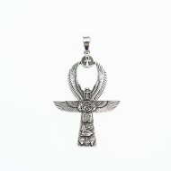 Pandantiv cruce Ankh scarabeu Argint