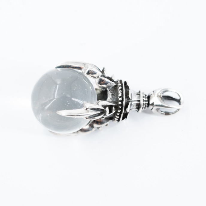 Pandantiv bila de cuart in gheara Argint