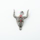 Pandantiv cap de bivol psp Argint
