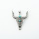 Pandantiv cap de bivol psp Argint