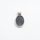 Pandantiv oval hematit anou picatura Argint