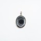 Pandantiv oval hematit anou simplu Argint
