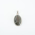 Pandantiv oval labradorite anou simplu Argint
