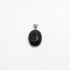 Pandantiv oval obsidian anou soare Argint