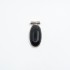 Pandantiv oval obsidian anou tubular M Argint