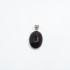Pandantiv oval obsidian anou soare S Argint