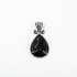 Pandantiv gotic obsidian Argint