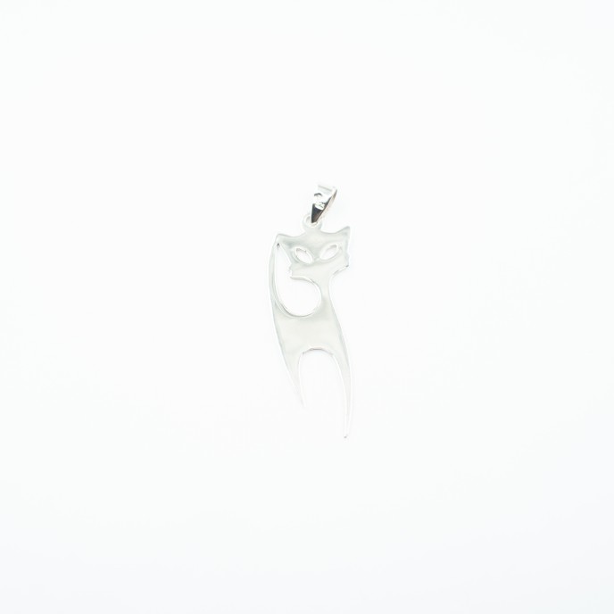 Pandantiv pisica lunga l Argint