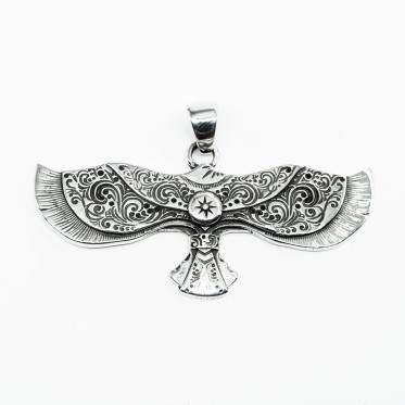 Pandantiv vultur amerindian xl Argint