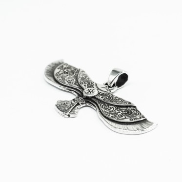 Pandantiv vultur amerindian xl Argint