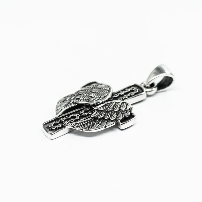 Pandantiv cruce inaripata Argint