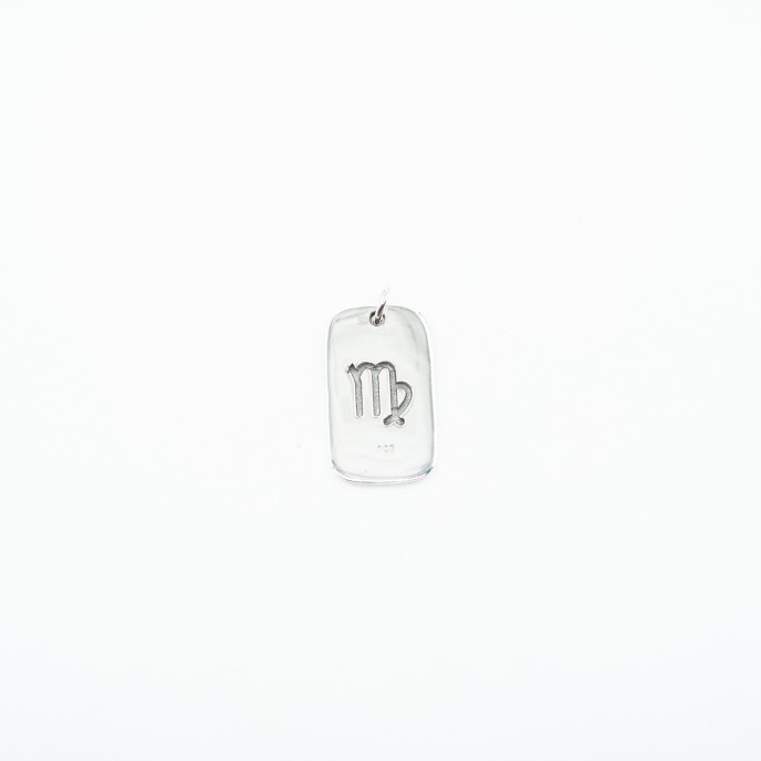 Pandantiv placuta zodiac Fecioara Argint