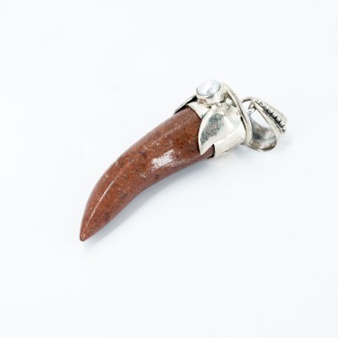 Pandantiv gheara piatra jasp turcoaza Argint