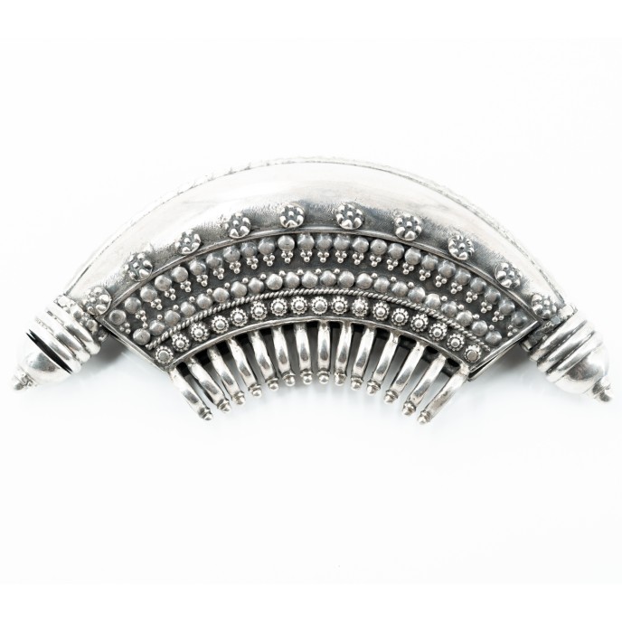 Pandantiv India tip caseta semicerc Argint