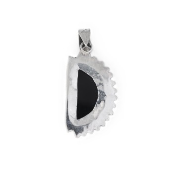 Pandantiv semicerc onix Argint