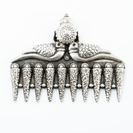 Pandantiv India pieptan pauni Argint