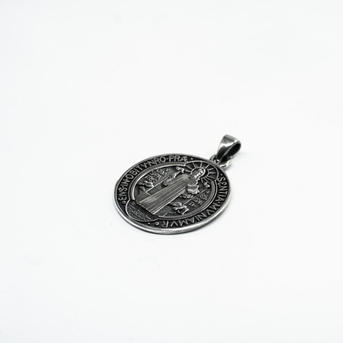 Pandantiv Sfantul Benedict xl Argint