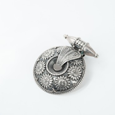 Pandantiv India rotund soare Argint