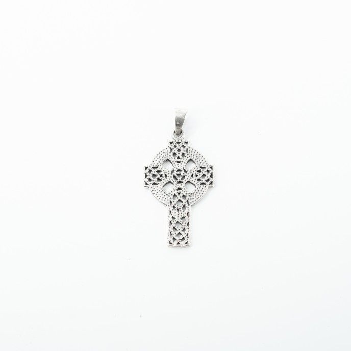 Pandantiv cruce irlandeza Argint