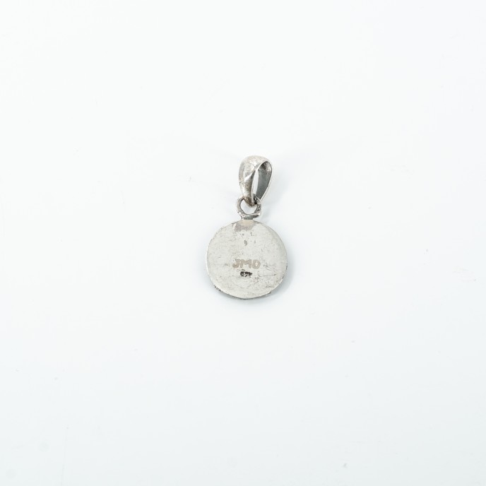 Pandantiv rotund vultur bicefal s Argint