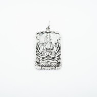 Pandantiv placuta Avalokitesvara mantra Argint