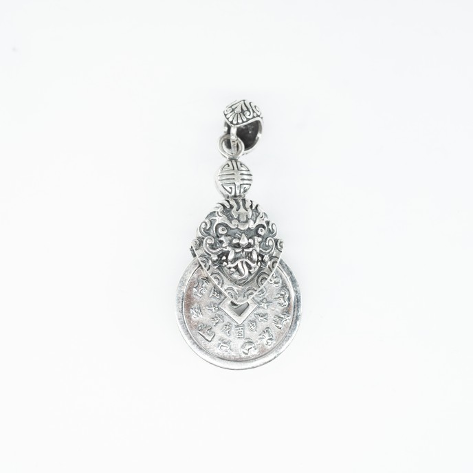 Pandantiv Rahu banut zodiac Argint