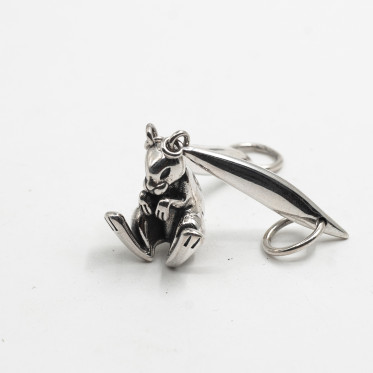 Pandantiv iepure urechi lungi Argint