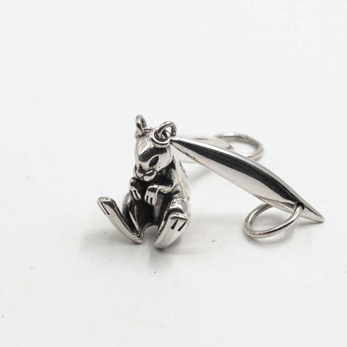 Pandantiv iepure urechi lungi Argint