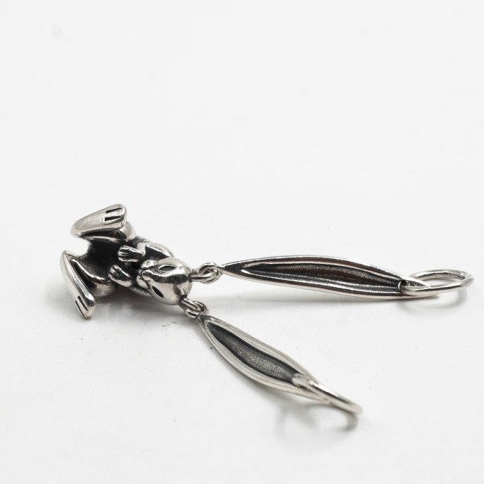 Pandantiv iepure urechi lungi Argint