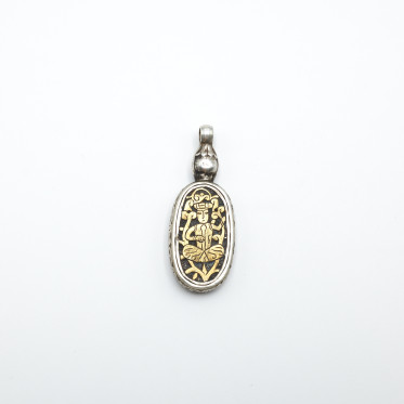 Pandantiv Afgan barbat lapis.lazuli Argint