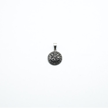 Pandantiv bombat simbol Vegvisir Argint