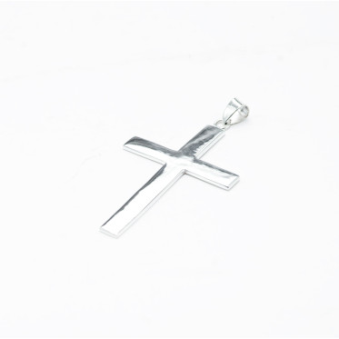 Pandantiv cruce simpla 35*57mm Argint